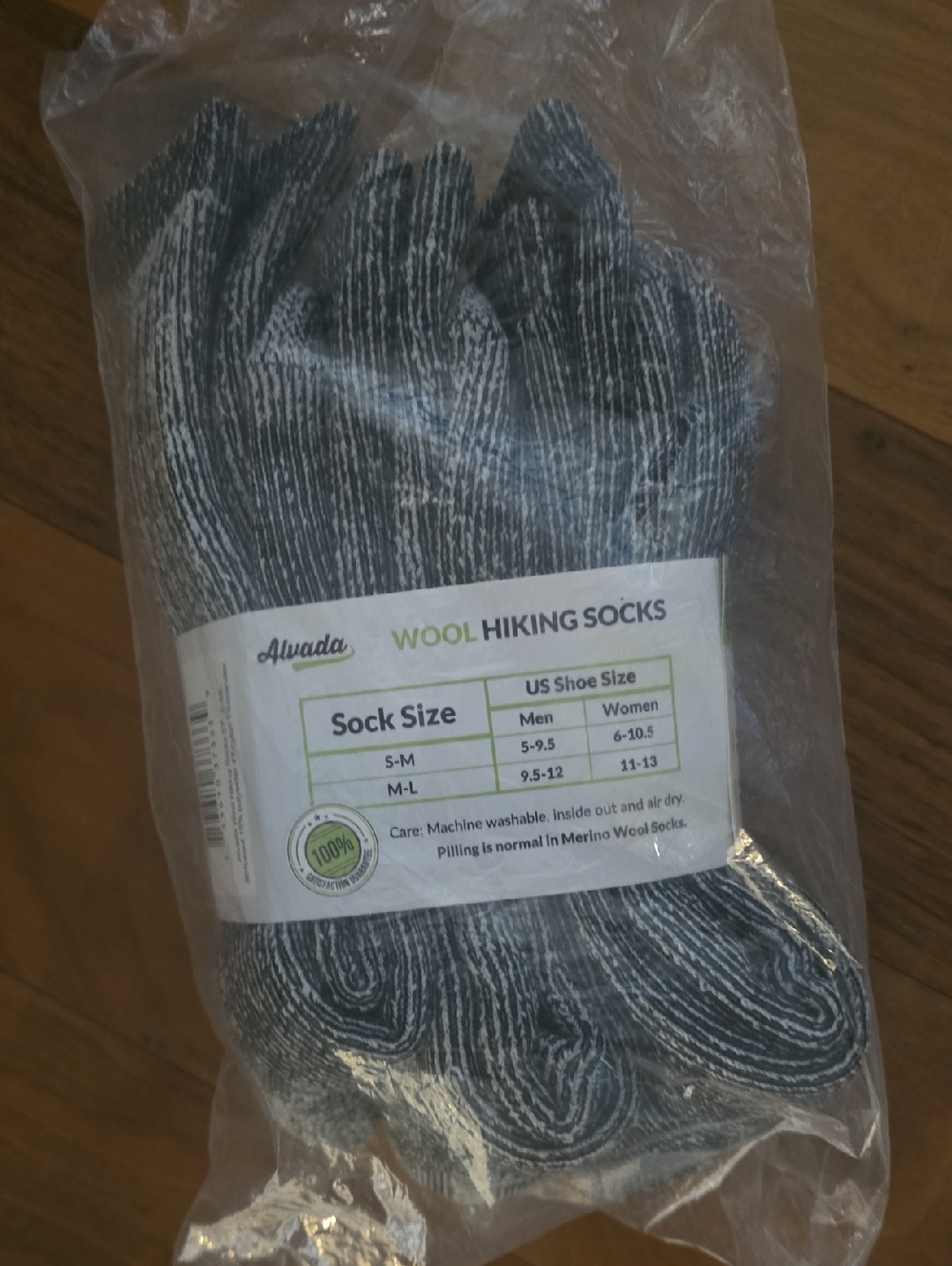Gray Wool Hiking Socks - Men's & Women's